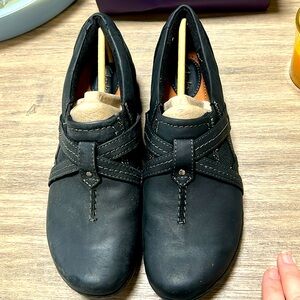 Clark shoes ideo chilly black lea